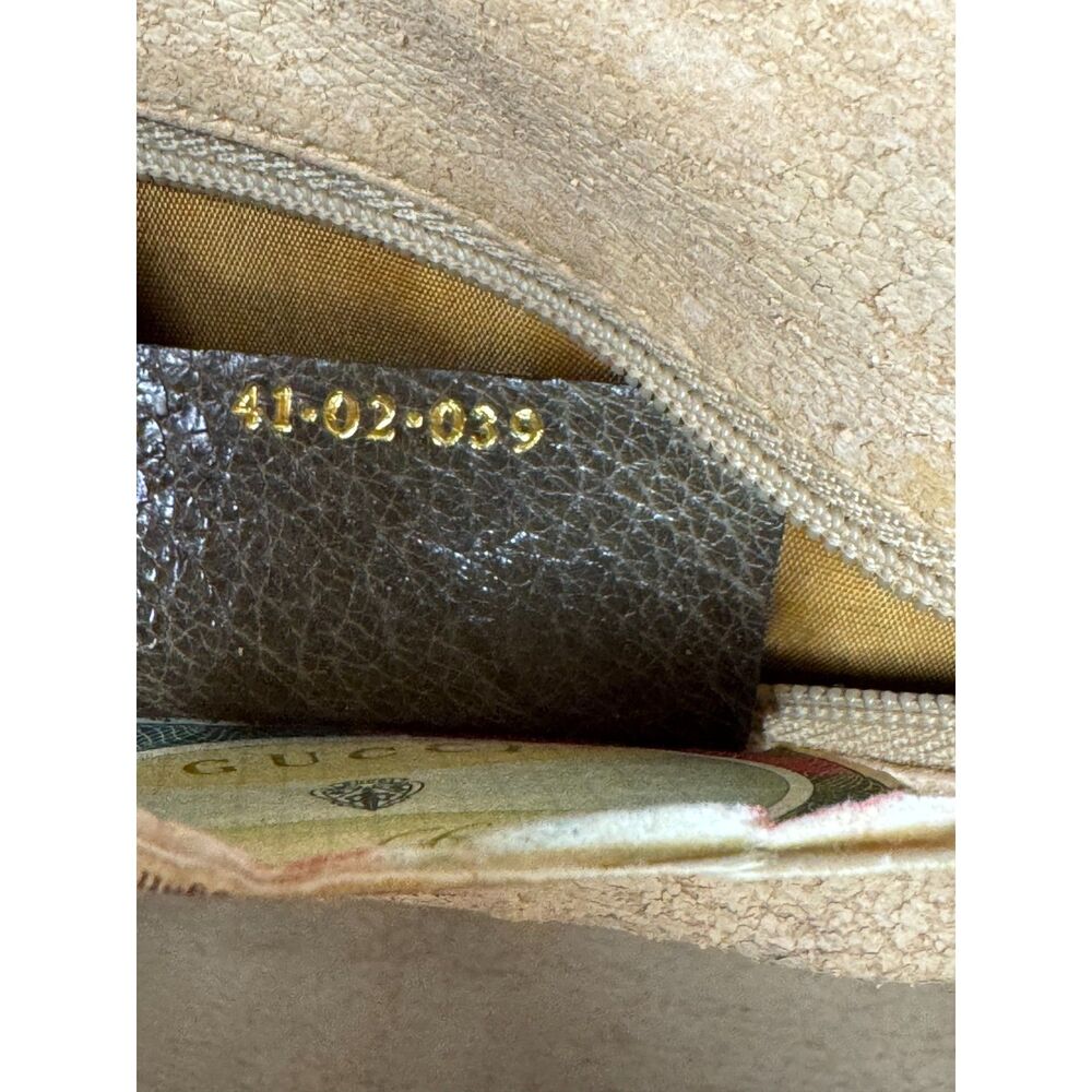 Vintage Gucci GG Supreme Web Sherry Line PVC Boston Bag Purse Italy - Picture 11 of 15